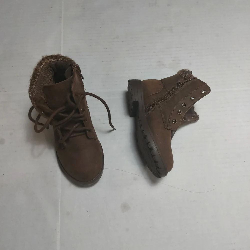 UNR8ED Toddler Rebecca Brown Boots Girls Size 6
